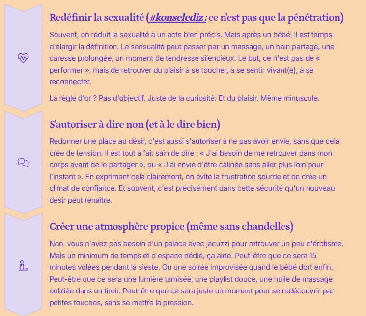 Voici quelques pistes pour raviver la flamme… en douceur :